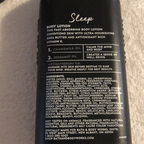 Bath & Body Works Bath & Body Bath Body Works Sleep Black Chamomile Body Wash Body Lotion